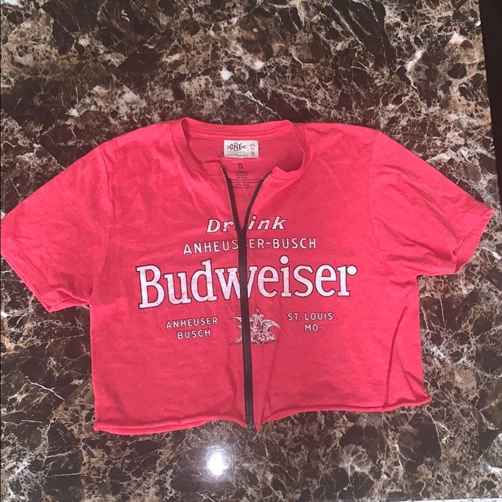 Cropped Vintage Budweiser Tee